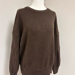 Classic Brown Crewneck Sweater
